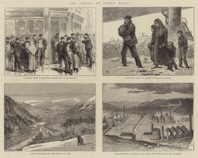 The Strike in South Wales by Joseph Nash